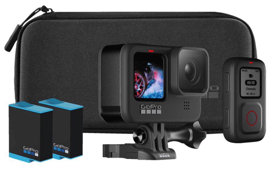 GoPro HERO9 Black 5K Auflösung + Fernbedienung + 2 Akkus für 366€ (statt 429€)