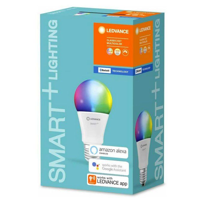 8x LEDVance smart E27 RGB W LED mit BT und App Steruerung für 21,99€ (statt 56€)