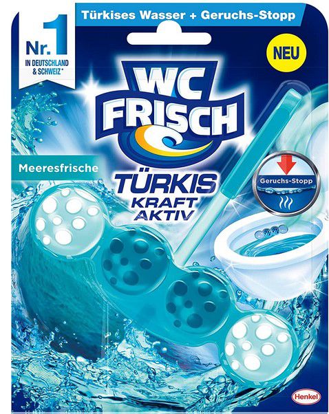 10x WC FRISCH Kraft Aktiv Türkisspüler Meeresfrische für 12,49€ (statt 16€)