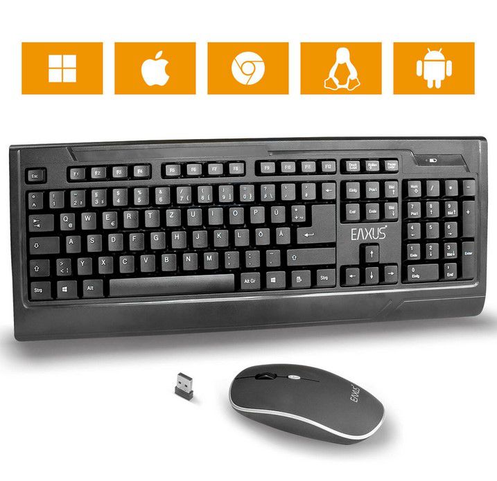 Eaxus Venio V2 wireless Tastatur Maus Combo für 14,39€ (statt 28€)