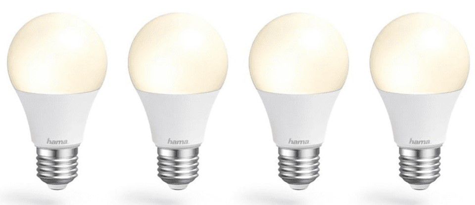 4x HAMA E27 10W smarte LED Lampen für 4,99€ (statt 31€)