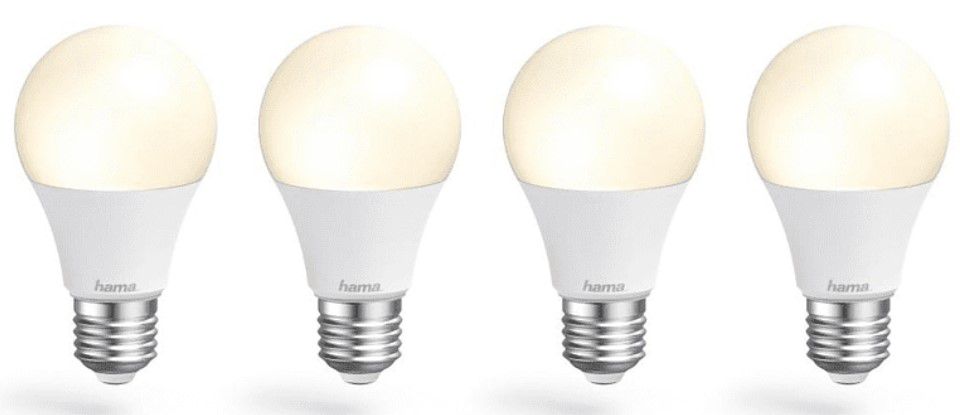 4x HAMA E27 10W smarte LED Lampen für 4,99€ (statt 31€)