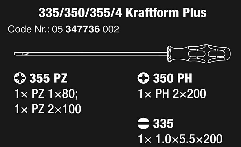 Wera 5347736002 Schraubendrehersatz Kraftform Plus Lasertip für 29,14€ (statt 35€)