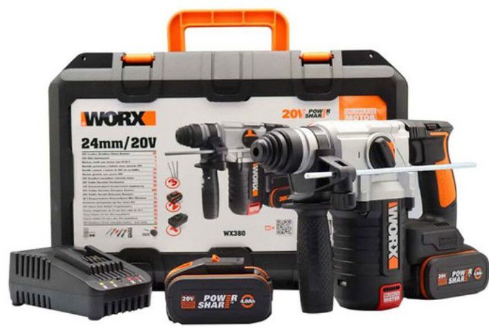 Worx WX380 Akku Bohrhammer inkl. Koffer & Akkus für 208,90€ (statt 341€)