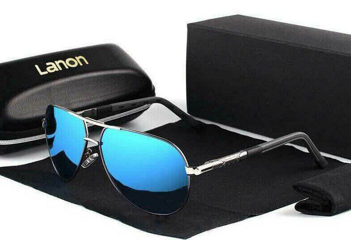 LANON Herren Piloten  u. Sonnenbrille polarisiert 100% UV400 für 7,93€ (statt 17€)