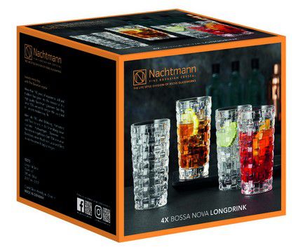 Nachtmann Bossa Nova Kristallglas Longdrink Set 4tlg für 15,21€ (statt 20€)