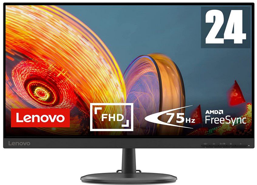 Lenovo C24 25   24 Zoll FHD Monitor mit 75Hz für 89,10€ (statt 129€)