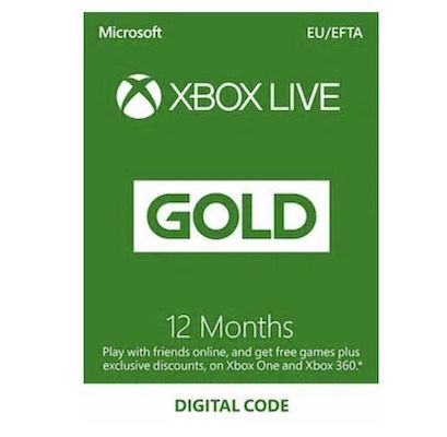 12 Monate Microsoft Xbox Live Gold-Mitgliedschaft für 39,99€ (statt 54€)