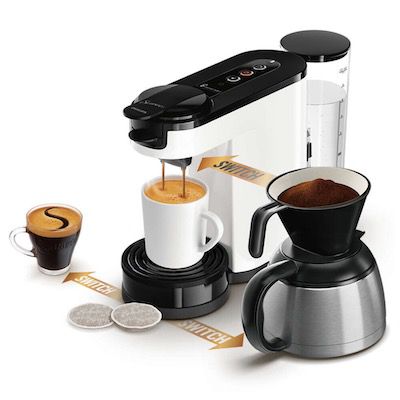 Philips Senseo Switch HD6594 Pad  und Filterkaffeemaschine für 73,99€ (statt 93€)