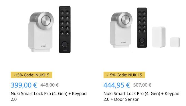 🔥 Tink Smart Home Flash Sale   z.B. Nuki Pro (4. Gen) + Keypad 2.0 für 339€ (statt 425€)