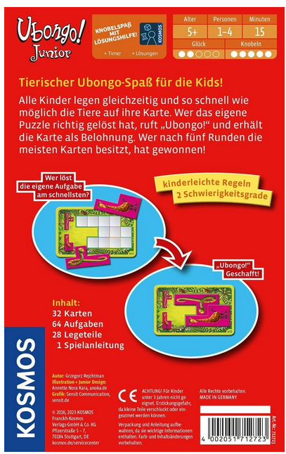 🧩 Kosmos Ubongo Junior   Mitbringspiel für 5,99€ (statt 10€)