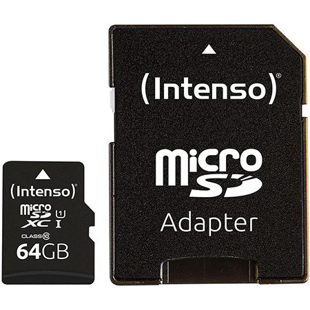 Intenso Premium microSDXC Class 10 UHS-I 64GB Speicherkarte für 6,99€ (statt 16€)