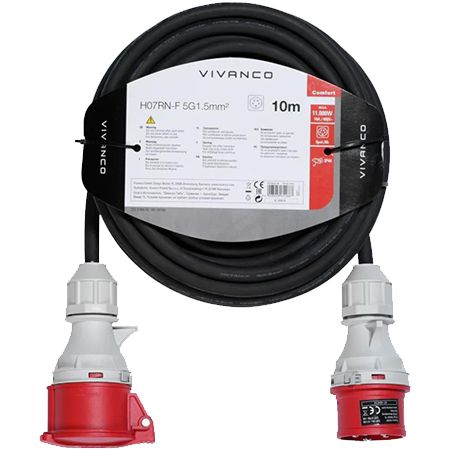 10m VIVANCO CEE Outdoor Verlängerungskabel IP44 für 24,99€ (statt 29€)