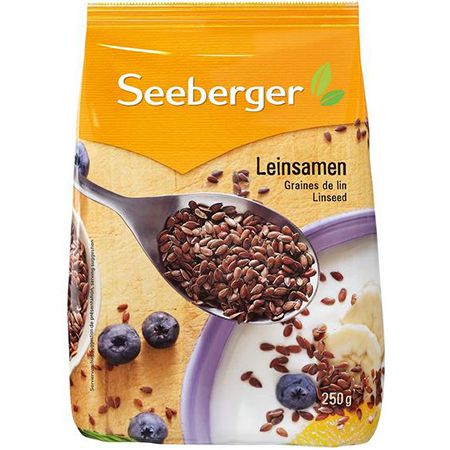 9er Pack Seeberger Leinsamen Natur, 250 g ab 7,57€ (statt 11€)   Prime Sparabo