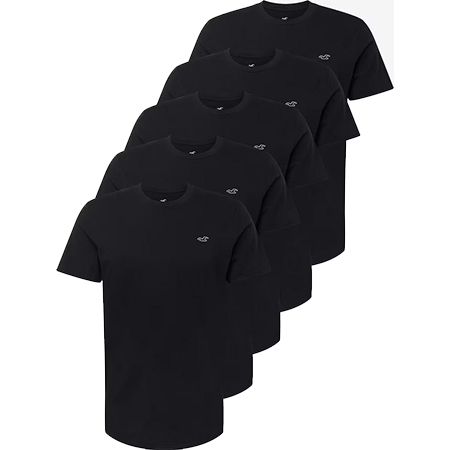 5er Pack Hollister Jersey T Shirts für 34,74€ (statt 58€)