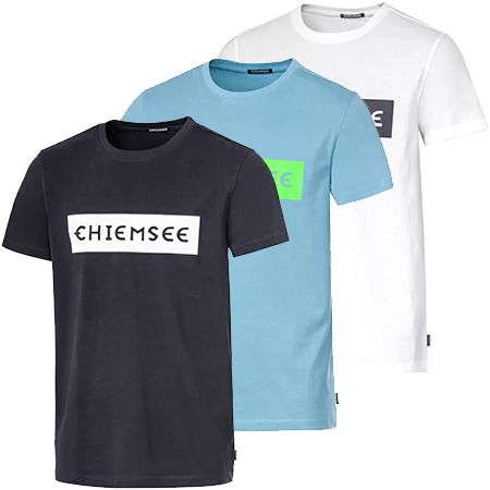 2er Pack Chiemsee Herren T-Shirts in drei Designs + Nordcap Kühltasche GRATIS für 31,98€ (statt 40€)