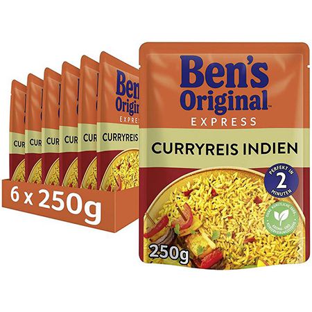 6x Ben&#8217;s Original Express-Curryreis ab 8,99€ (statt 14€) &#8211; Prime