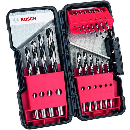 Bosch HSS-Set PointTeQ Metallspiralbohrer, 18-tlg. für 11,34€ (statt 14€)