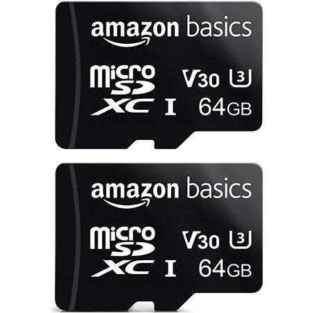 2x Amazon Basics 64GB MicroSDXC Karte für 14,99€ (statt 18€)