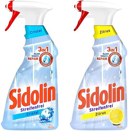 Sidolin Zitrus oder Classic,Glasreiniger, 500ml ab 1,39€ (statt 1,75€) &#8211; Prime Sparabo