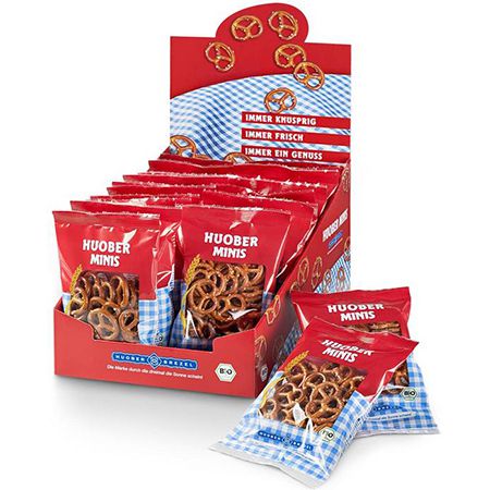 🥨 20er Pack Huober Bio Mini Brezel, 40g Beutel ab 8,85€ (statt 13€)