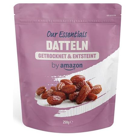Our Essentials by Amazon Datteln getrocknet &#038; entsteint, 250g ab 1,75€ &#8211; Prime Sparabo