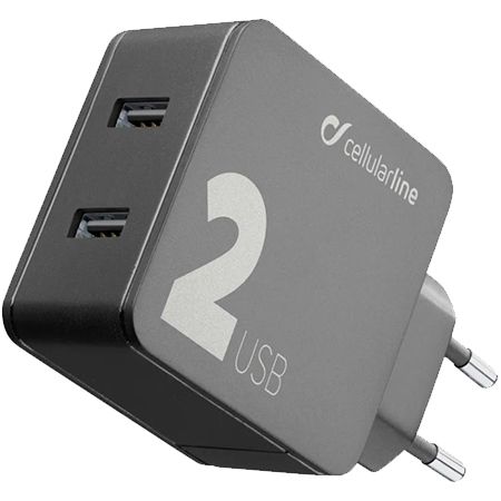 Cellular Line Multipower 2 Dual USB Ladegerät, 24W für 9,23€ (statt 12€)