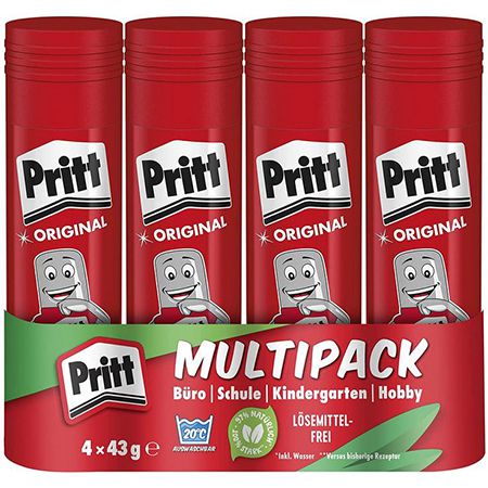 4er Pack Pritt Klebestift, 4x43g für 8,79€ (statt 12€)   Prime