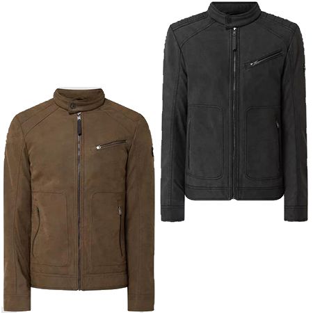 Tom Tailor Herren Bikerjacke aus Kunstleder in 2 Farben für je 50,99€ (statt 77€)