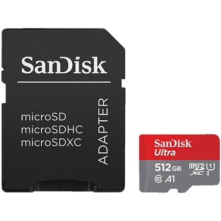 Sandisk Ultra UHS-I Micro-SDXC Speicherkarte mit 512 GB, 120 MB/s für 39€ (statt 53€)