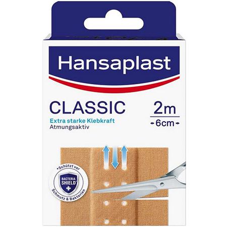 Hansaplast Classic Pflaster, 2 m x 6 cm ab 2,35€ (statt 3€) &#8211; Prime Sparabo