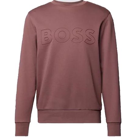 BOSS Stadler Herren Sweatshirt in Bordeaux Rot für 59,49€ (statt 74€)