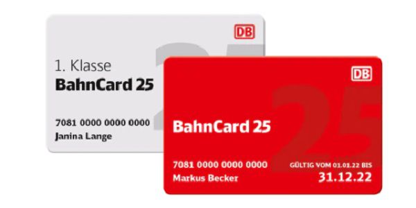 Für Bahncard Inhaber: BahnCard 25 für 2 Monate auf 1. Klasse gratis upgraden