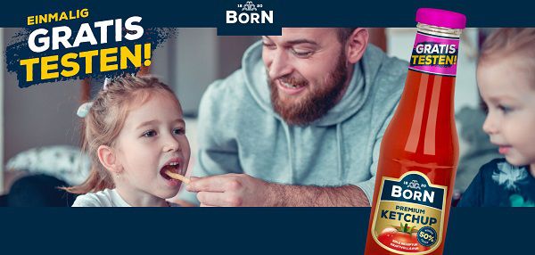 Born Premium Ketchup gratis ausprobieren