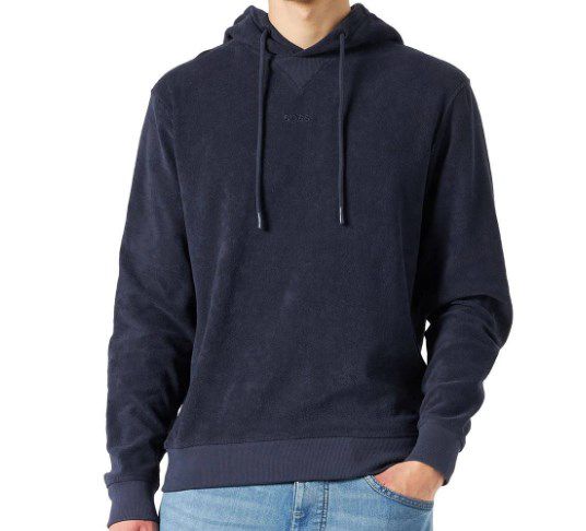 BOSS Herren Hoodie WETOWEL aus Baumwolle in Blau für 65,69€ (statt 120€)