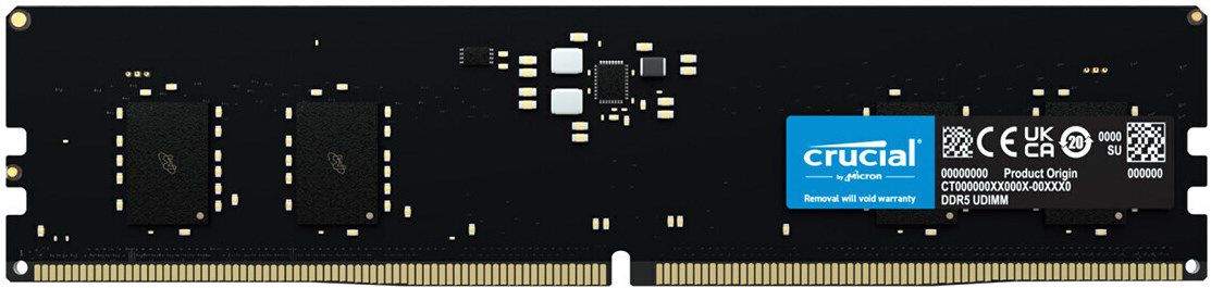Crucial 8GB DDR5 Arbeitsspeicher mit 4800MHz und CL40 für 36,49€ (statt 45€)