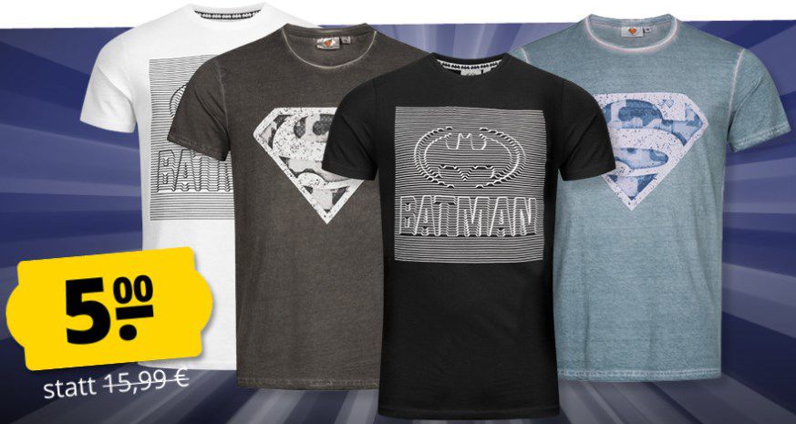 Superman DC Comics Herren T Shirts ab 5€ zzgl. Versand (statt 12€)
