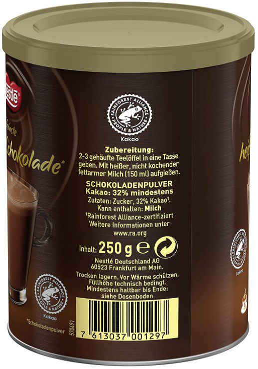 250g Nestlé Feinste heisse Schokolade ab 2,07€ (statt 3€)