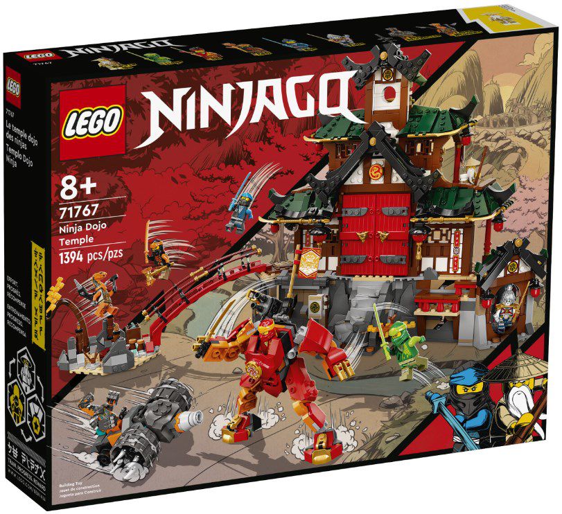 LEGO 71767 NINJAGO Ninja Dojotempel Meister des Spinjitzu Gebäude Set für 59,99€ (statt 70€)