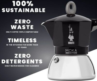 Bialetti Moka Induction Mokka Kanne für 2 Tassen Espresso für 24,49€ (statt 31€)