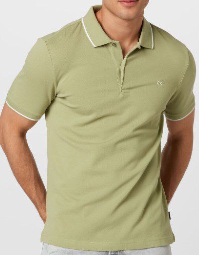 Calvin Klein Stretch Pique Tipping Slim Polo Shirt für 29,74€ (statt 43€)