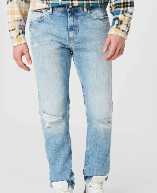 Tommy Jeans Straight Fit mit Destroyed Effekt für 39,99€ (statt 72€)   Restgrößen