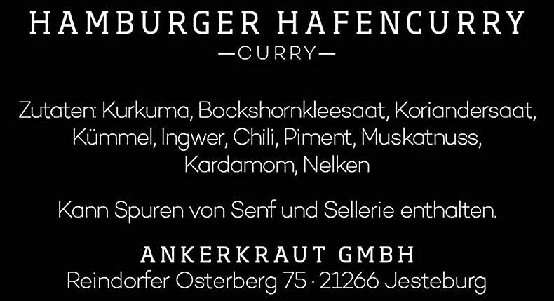 150g Ankerkraut Hamburger Hafencurry ohne Salz ab 6,79€