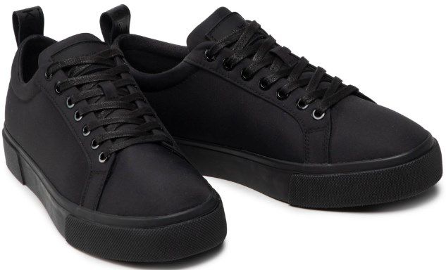 Calvin Klein Sneaker Low Top Lace Up Nylon in Schwarz für 59,49€ (statt 71€) Restgrößen