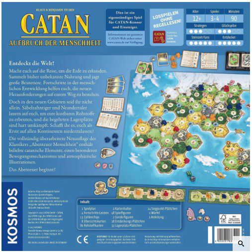 CATAN   Aufbruch der Menschheit Brettspiel für 34,99€ (statt 44€)   Vorbestellung