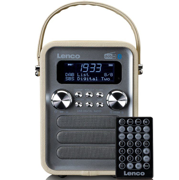 Lenco PDR 051 Digitalradio in Grau mit Weckerfunktion für 39,89€ (statt 80€)
