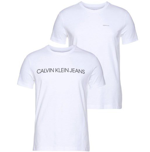 2er Pack Calvin Klein Jeans T-Shirts in Weiß aus 100% Baumwolle ab 31,99€ (statt 40€)