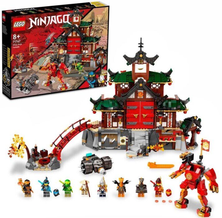 LEGO 71767 NINJAGO Ninja-Dojotempel Meister des Spinjitzu Gebäude-Set für 59,99€ (statt 70€)