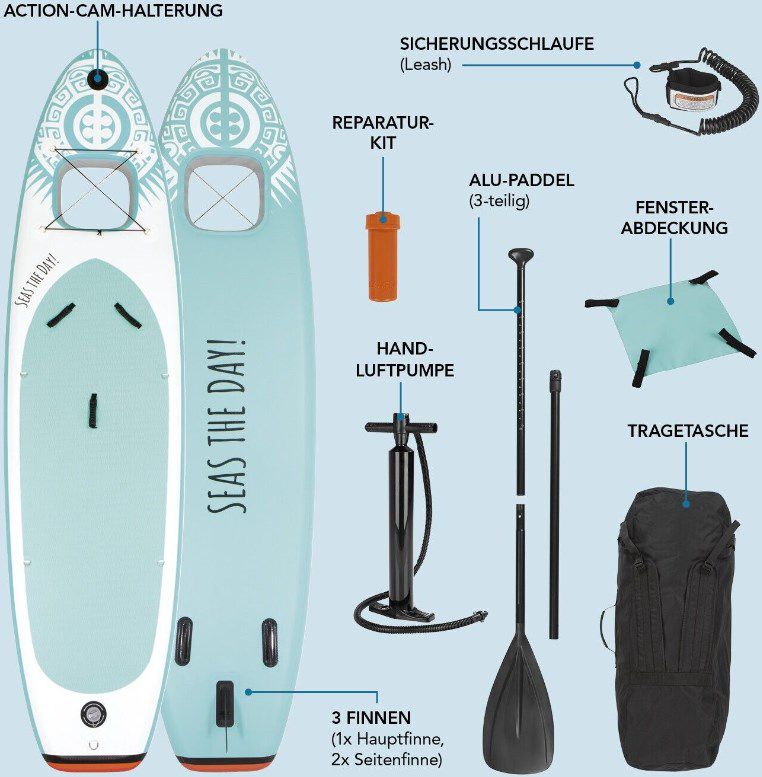 EASYmaxx Stand-Up- Paddle-Board Komplett Set für 149,90€ (statt 200€)