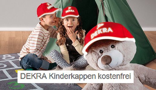 DEKRA: Gratis Kinderkappen für Schulanfänger